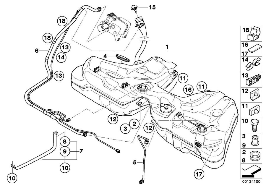 16146750466 - BMW Adapter for fuel tank. Level, Sensor, Pump | BMW of ...