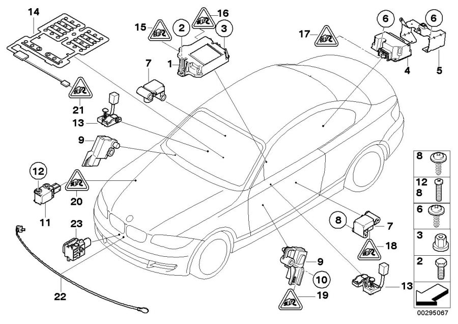 2013 BMW X5 50iX Control unit airbag. Electric, Electrical, System - 65779240083 | BMW of ...