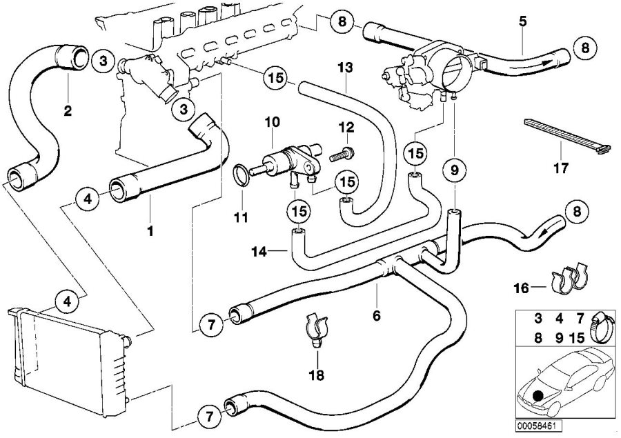 2001 Bmw 525i Engine