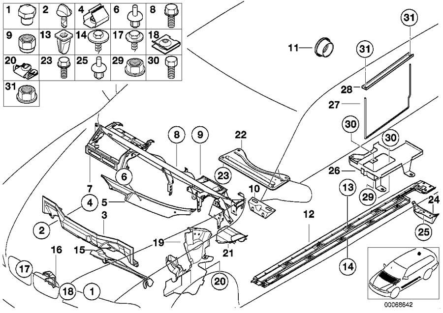 Bmw Car Parts By Diagram