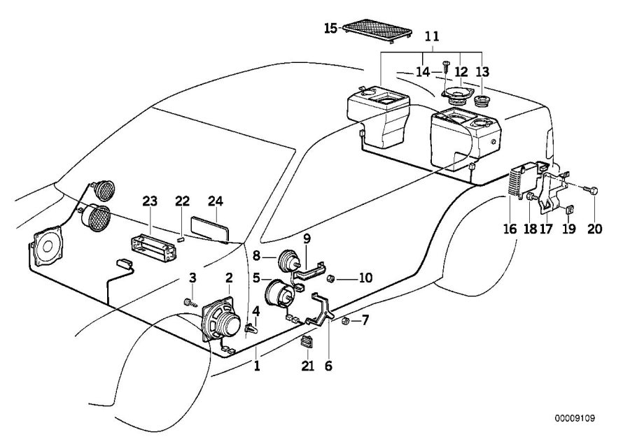 61131378908 - BMW Bracket, plug connection black. EML, CLAMPS | BMW of